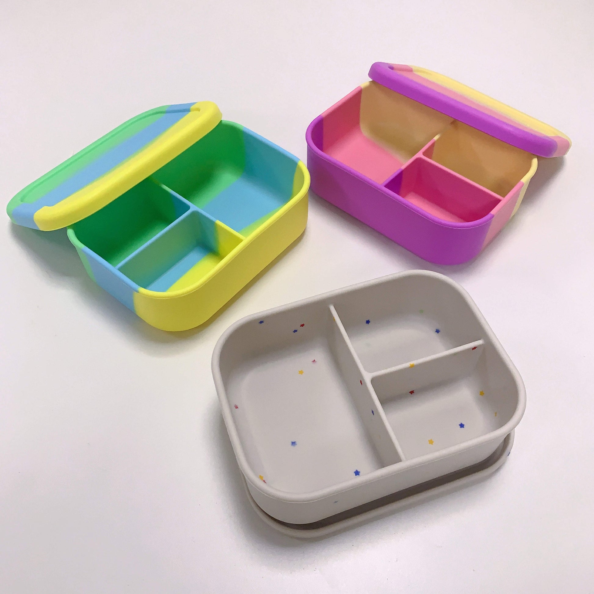 3 COMPARTMENT SILICONE BENTO LUNCH BOX - DUSTY PINK – ME AND YOU