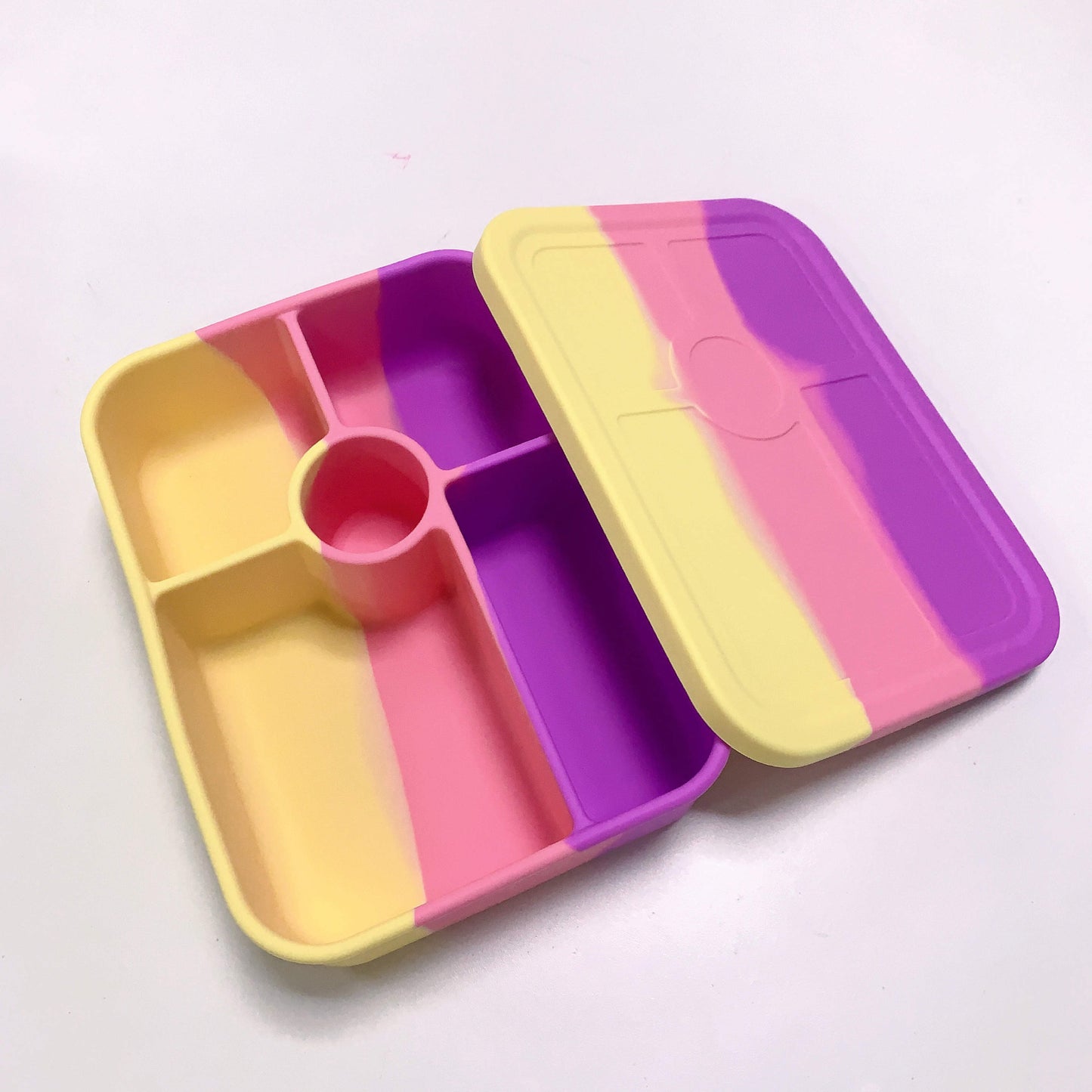 Colorful Silicone Bento Box - 5 Compartment