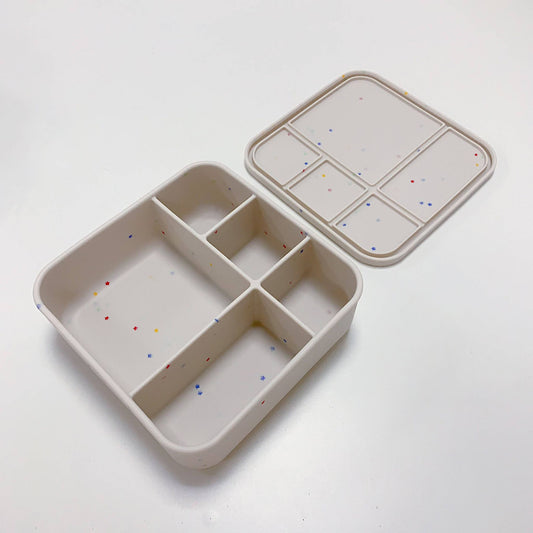 Square 5 Compartment Bento Box